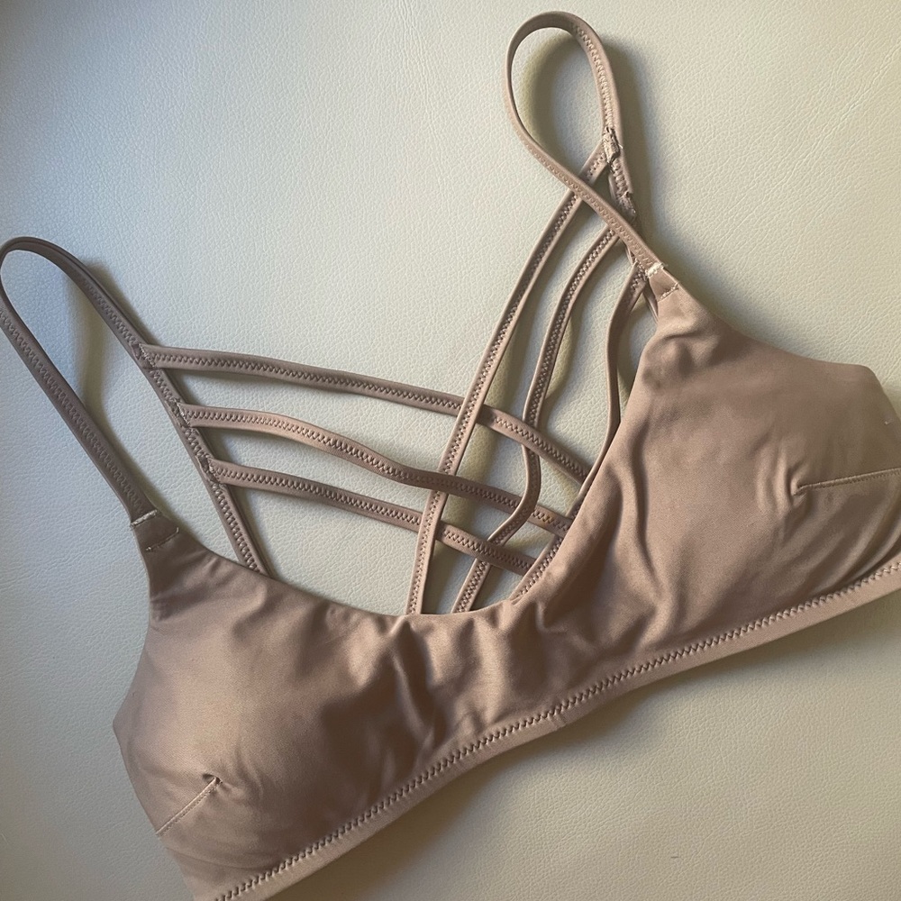Aerie Small Bikini Top Nude
